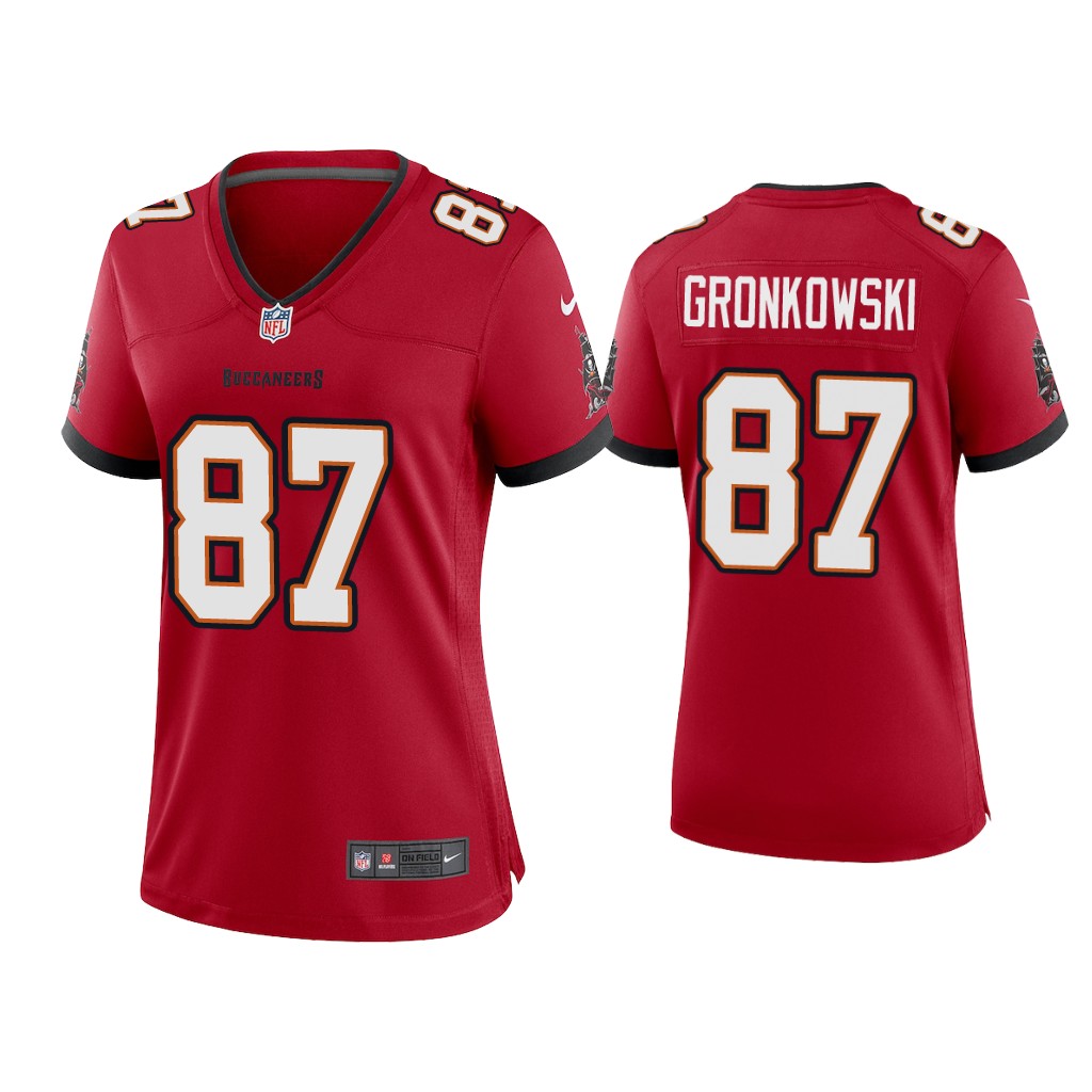 Women's Tampa Bay Buccaneers #87 Rob Gronkowski Red NFL Vapor Untouchable Limited Stitched Jersey(Run Small)